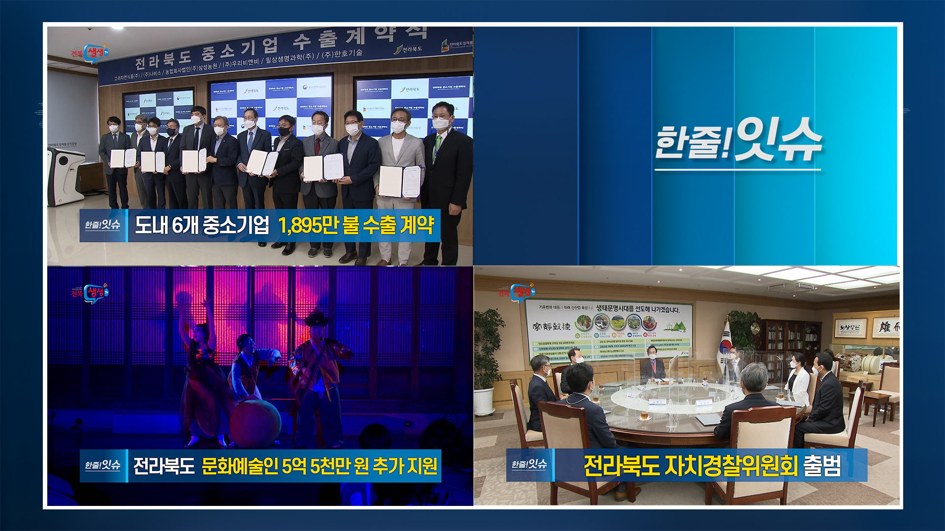 [한줄!잇슈] 전북 6개 중소기업, 1,900만 불 수출 계약!