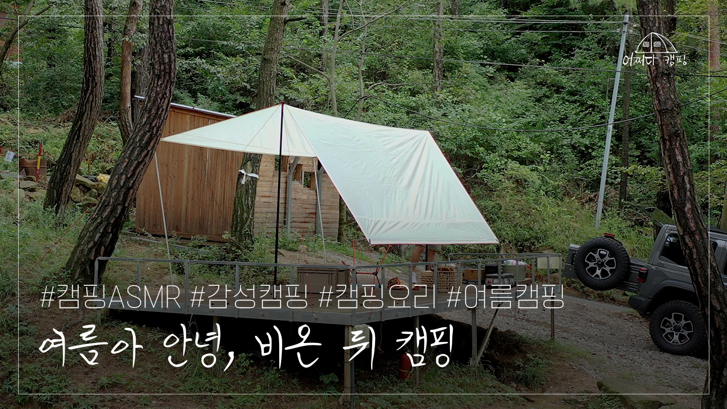 푸른 숲속에서 계곡 힐링 캠핑 | 홀로 캠핑 | 감성캠핑 | 캠핑요리 | 캠핑 브이로그 | 캠핑ASMR