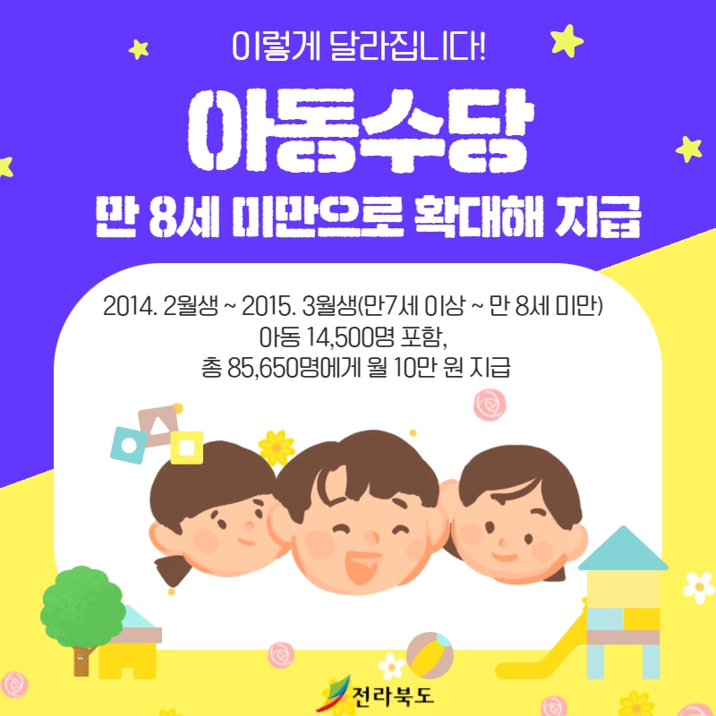 아동수당 지급 대상 확대 1번째 이미지