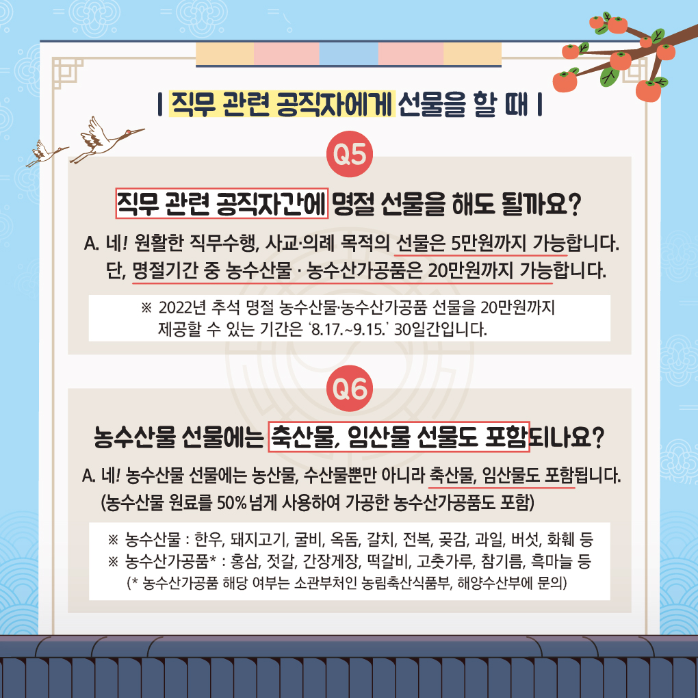 추석 명절 청탁금지법 바로알기 3번째 이미지
