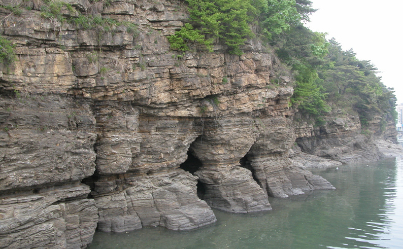 부안 채석강 해식동굴