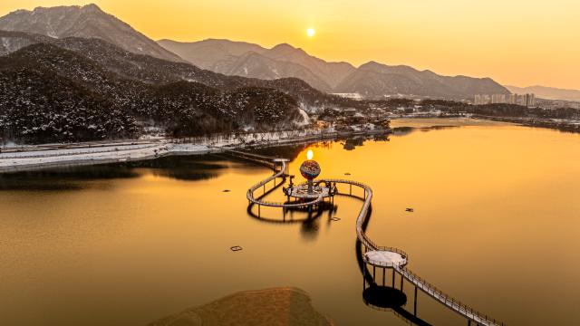 (입선)용산호의 노을