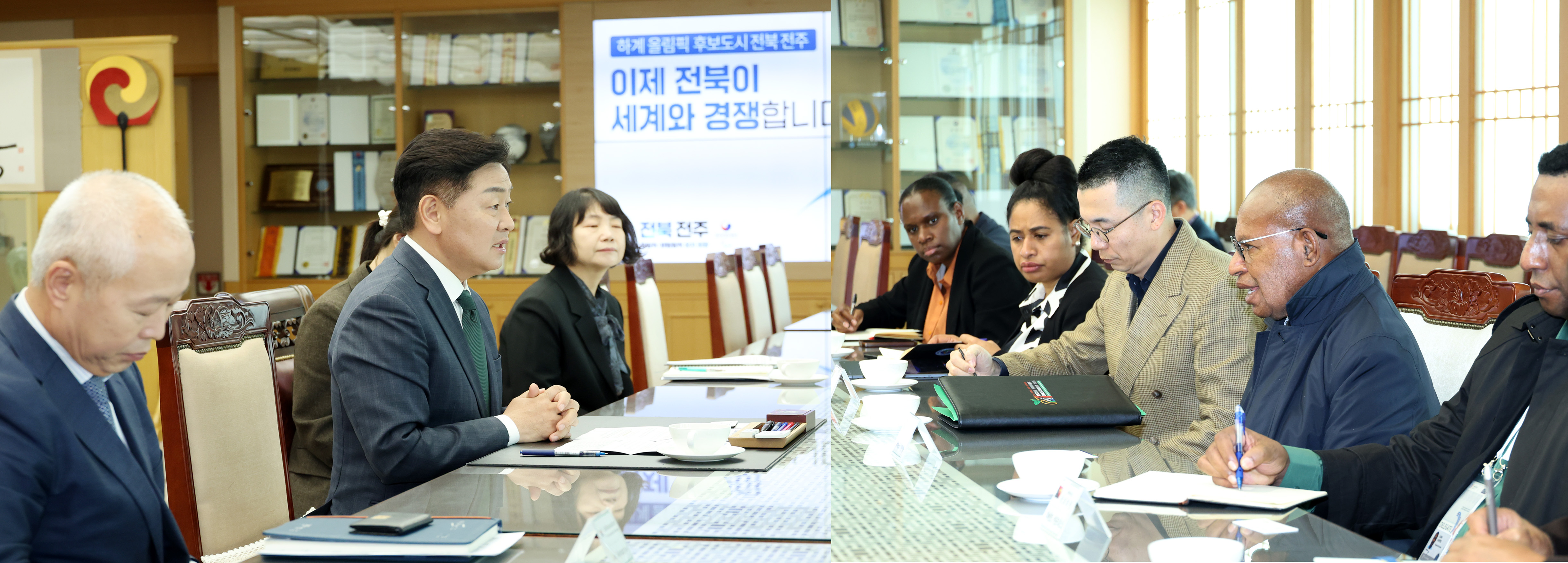 파푸아뉴기니 국제무역·투자부 리차드 마루(Richard Maru) 장관 대표단 전북방문 이미지(2)