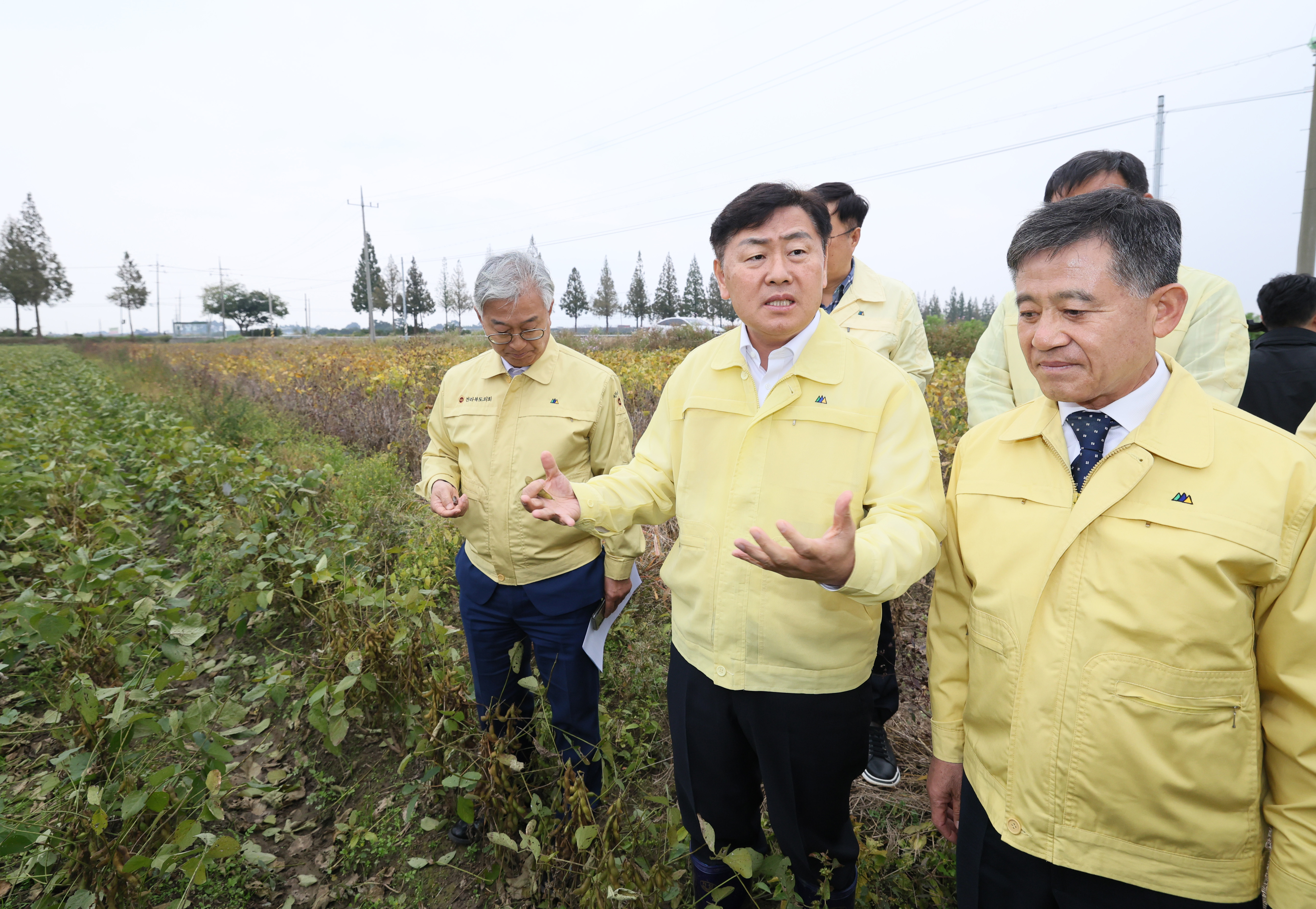 수확기 벼. 논콩 피해 민생 현장 방문 이미지(5)