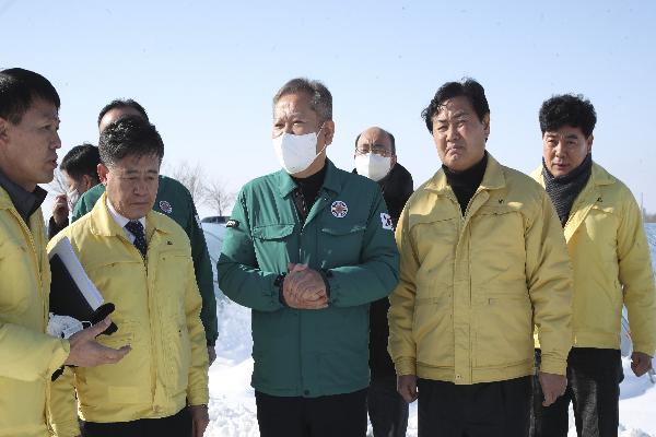 이상민 행안부장관 폭설 현장점검