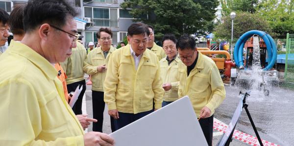 집중호우 피해지역 현장행정-군산 문화동