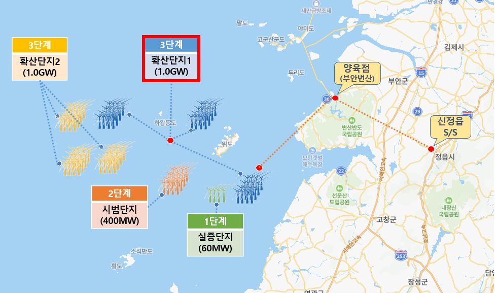 전북자치도, 서남권 해상풍력   1GW 규모 집적화단지 추가 지정 쾌거! 이미지(1)