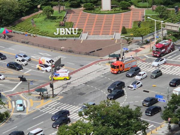 “병원 이송 4분 37초 단축!” 전북소방, 우선신호제어시스템 성과 뚜렷