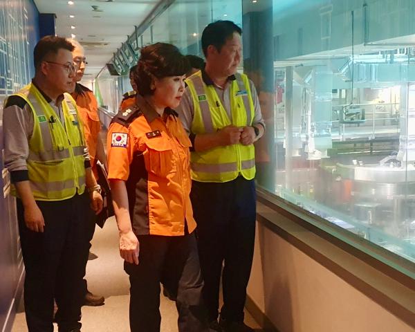 이오숙 전북특별자치도소방본부장, 하이트진로 전주공장 화재안전 점검 “안전관리 강화 지원”