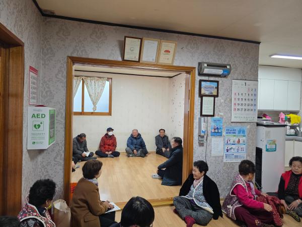 전북특별자치도, 겨울철 한파대비  경로당 현장 방문 실시