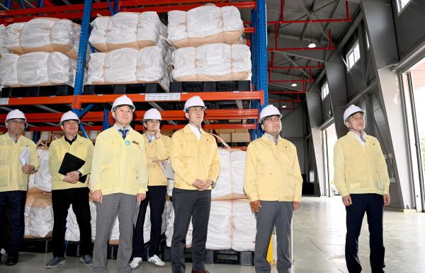 전북자치도, 행안부와 여름철 재난대비 비축현장 합동점검