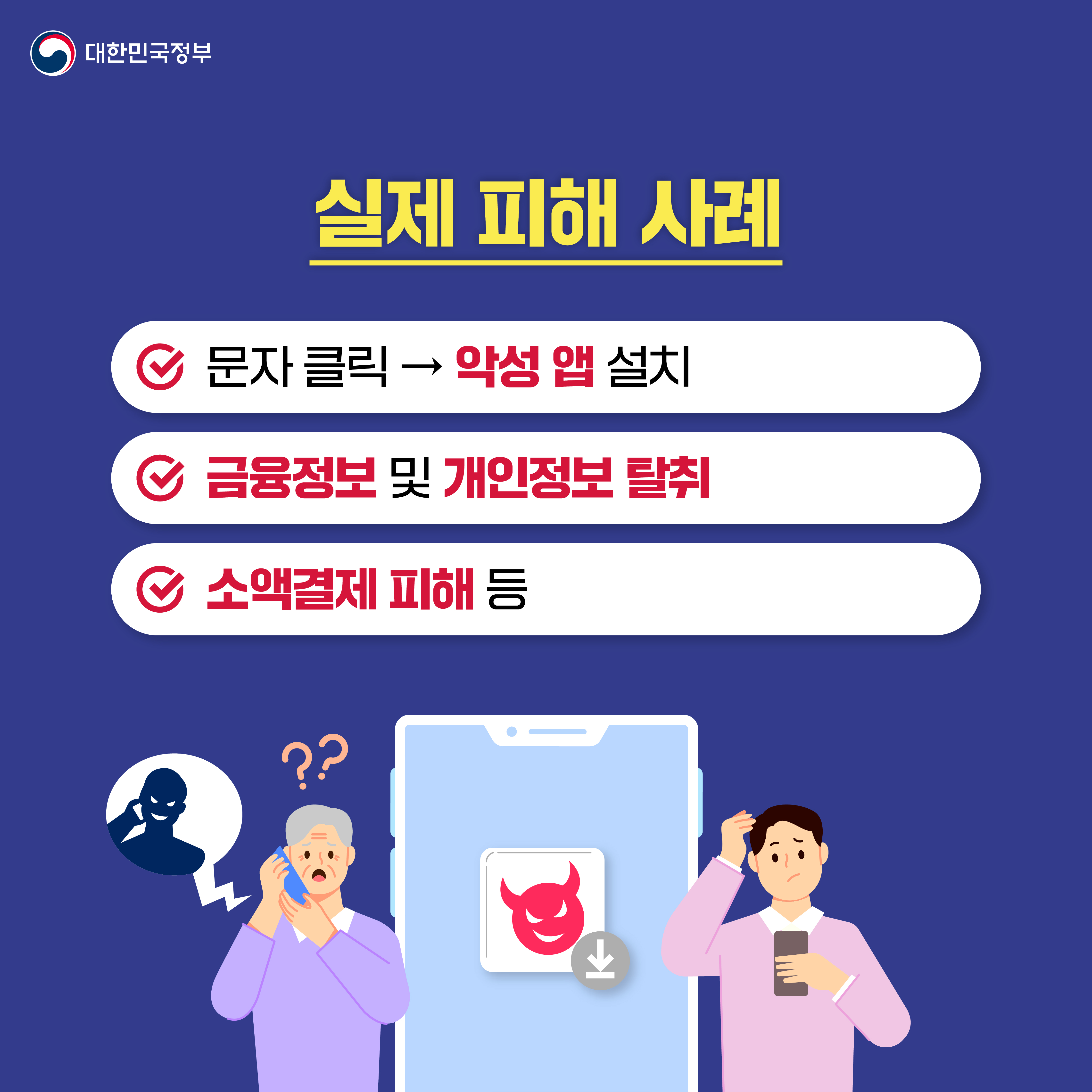 고유가 피해지원금 지급을 사칭한 스미싱 주의하세요! 이미지(4)