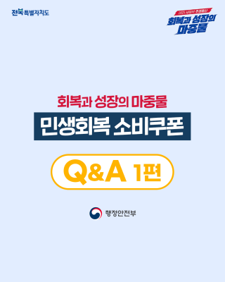 민생회복 소비쿠폰 Q&A (1편)