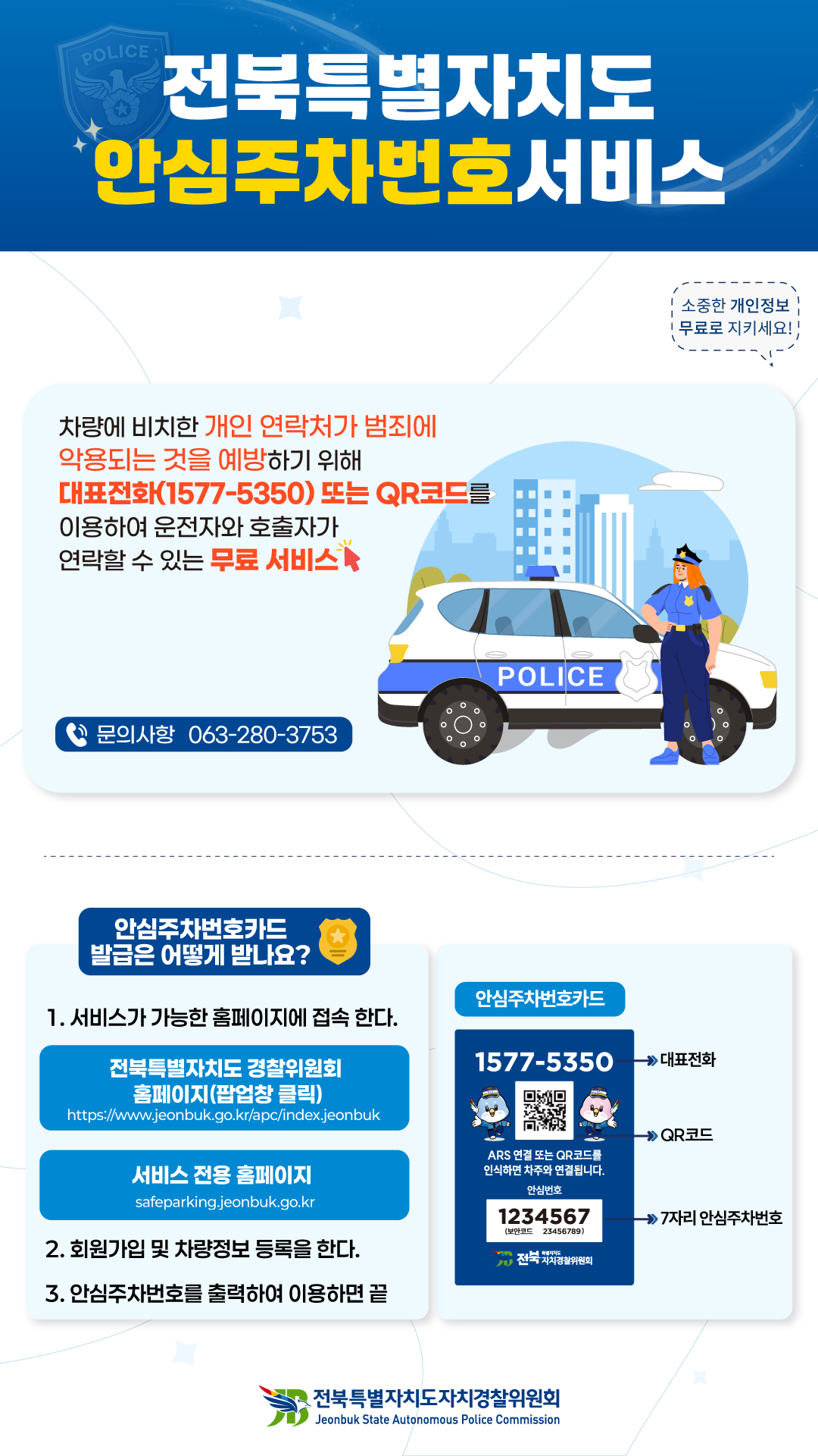 안심주차번호 서비스
