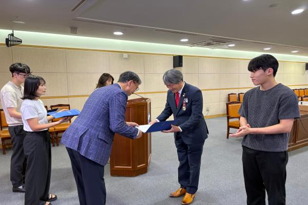 (전북도/8.31.) 전주 올림픽 유치 홍보 서포터즈 상반기 우수 활동자 시상